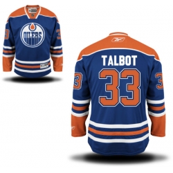 Cam Talbot Reebok Edmonton Oilers Premier Royal Blue Home Jersey