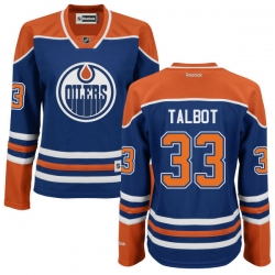 Cam Talbot Women's Reebok Edmonton Oilers Authentic Royal Blue Home Jersey