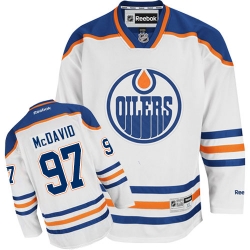 Connor McDavid Youth Reebok Edmonton Oilers Authentic White Away NHL Jersey