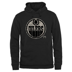 NHL Edmonton Oilers Black Rink Warrior Pullover Hoodie