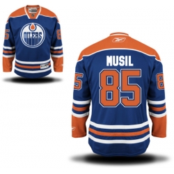 David Musil Reebok Edmonton Oilers Premier Royal Blue Home Jersey