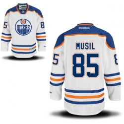 David Musil Reebok Edmonton Oilers Premier White Away Jersey