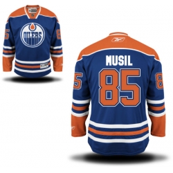 David Musil Reebok Edmonton Oilers Authentic Royal Blue Home Jersey