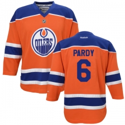 Adam Pardy Reebok Edmonton Oilers Premier Orange Alternate Jersey