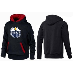 NHL Edmonton Oilers Big & Tall Logo Pullover Hoodie - Black/Red