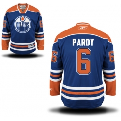 Adam Pardy Reebok Edmonton Oilers Authentic Royal Blue Home Jersey