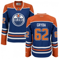 Eric Gryba Women's Reebok Edmonton Oilers Authentic Royal Blue Home Jersey