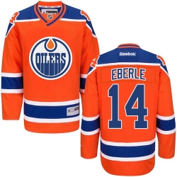 Jordan Eberle Reebok Edmonton Oilers Premier Orange Third NHL Jersey
