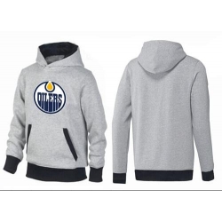 NHL Edmonton Oilers Big & Tall Logo Pullover Hoodie - Grey/Black