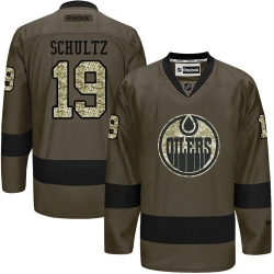 Justin Schultz Reebok Edmonton Oilers Premier Green Salute to Service NHL Jersey