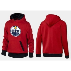 NHL Edmonton Oilers Big & Tall Logo Pullover Hoodie - Red/Black