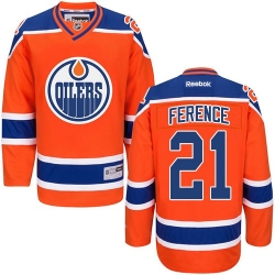 Andrew Ference Reebok Edmonton Oilers Authentic Orange Third NHL Jersey