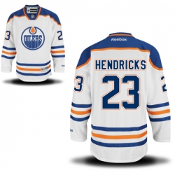 Matt Hendricks Youth Reebok Edmonton Oilers Premier White Away Jersey