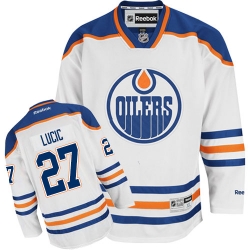 Milan Lucic Women's Reebok Edmonton Oilers Authentic White Away NHL Jersey