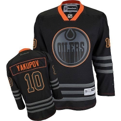 Nail Yakupov Reebok Edmonton Oilers Premier Black Ice NHL Jersey