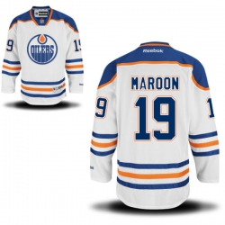 Patrick Maroon Reebok Edmonton Oilers Premier White Away Jersey