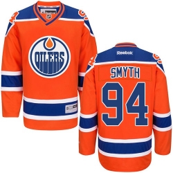 Ryan Smyth Reebok Edmonton Oilers Authentic Orange Third NHL Jersey
