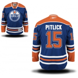 Tyler Pitlick Youth Reebok Edmonton Oilers Authentic Royal Blue Home Jersey