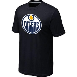 NHL Edmonton Oilers Big & Tall Logo T-Shirt - Black