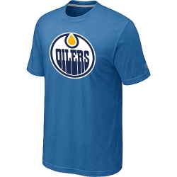 NHL Edmonton Oilers Big & Tall Logo T-Shirt - Light Blue