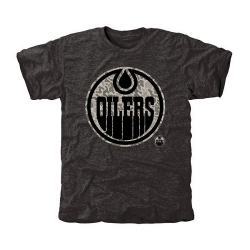 NHL Edmonton Oilers Black Rink Warrior Tri-Blend T-Shirt