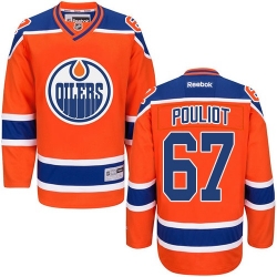 Benoit Pouliot Reebok Edmonton Oilers Authentic Orange Third NHL Jersey