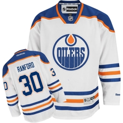Bill Ranford Reebok Edmonton Oilers Premier White Away NHL Jersey