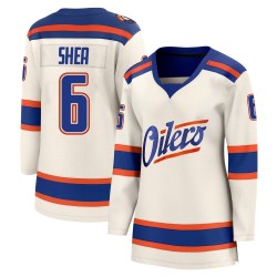 Ryan Shea Women's Fanatics Edmonton Oilers Breakaway Light Beige Alternate Jersey