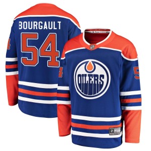 Xavier Bourgault Youth Fanatics Branded Edmonton Oilers Breakaway Royal Alternate Jersey