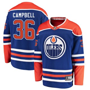 Jack Campbell Youth Fanatics Branded Edmonton Oilers Breakaway Royal Alternate Jersey