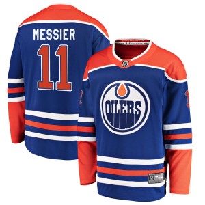 Mark Messier Youth Fanatics Branded Edmonton Oilers Breakaway Royal Alternate Jersey