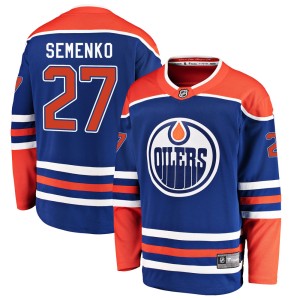 Dave Semenko Youth Fanatics Branded Edmonton Oilers Breakaway Royal Alternate Jersey