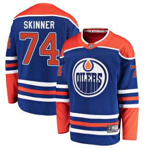 Stuart Skinner Youth Fanatics Branded Edmonton Oilers Breakaway Royal Alternate Jersey
