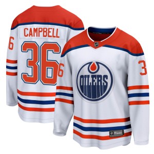 Jack Campbell Men's Fanatics Branded Edmonton Oilers Breakaway White 2020/21 Special Edition Jersey