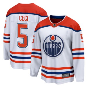 Cody Ceci Men's Fanatics Branded Edmonton Oilers Breakaway White 2020/21 Special Edition Jersey