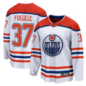 Warren Foegele Men's Fanatics Branded Edmonton Oilers Breakaway White 2020/21 Special Edition Jersey