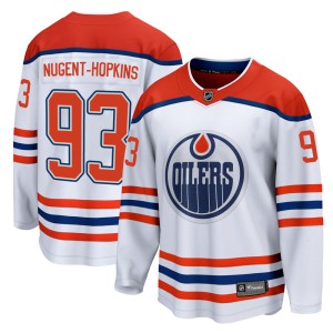 Ryan Nugent-Hopkins Men's Fanatics Branded Edmonton Oilers Breakaway White 2020/21 Special Edition Jersey
