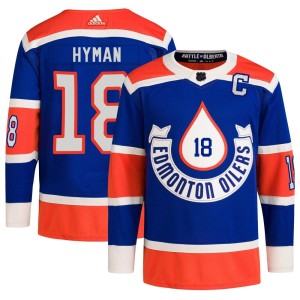 Zach Hyman Youth Adidas Edmonton Oilers Authentic Royal 2023 Heritage Classic Primegreen Jersey