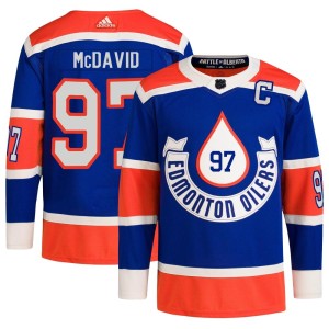 Connor McDavid Youth Adidas Edmonton Oilers Authentic Royal 2023 Heritage Classic Primegreen Jersey