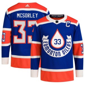Marty Mcsorley Youth Adidas Edmonton Oilers Authentic Royal 2023 Heritage Classic Primegreen Jersey