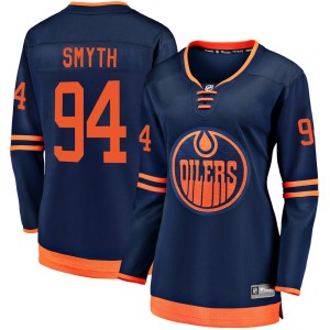 Ryan Smyth Women's Fanatics Branded Edmonton Oilers Breakaway Navy Alternate 2018/19 Jersey