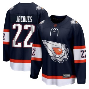 Jean-Francois Jacques Youth Fanatics Branded Edmonton Oilers Breakaway Navy Special Edition 2.0 Jersey