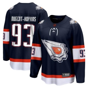 Ryan Nugent-Hopkins Youth Fanatics Branded Edmonton Oilers Breakaway Navy Special Edition 2.0 Jersey