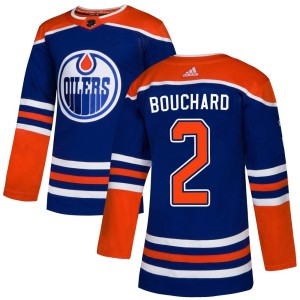 Evan Bouchard Men's Adidas Edmonton Oilers Authentic Royal Alternate Jersey