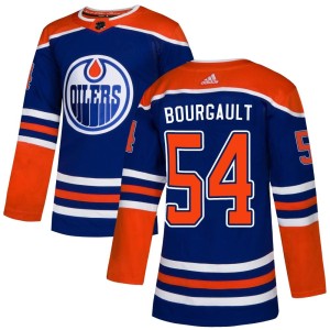 Xavier Bourgault Men's Adidas Edmonton Oilers Authentic Royal Alternate Jersey