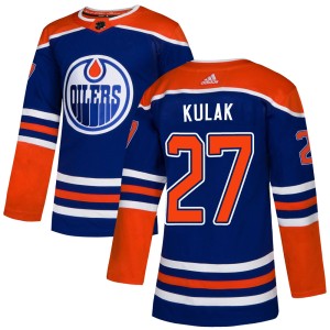 Brett Kulak Men's Adidas Edmonton Oilers Authentic Royal Alternate Jersey