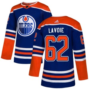 Raphael Lavoie Men's Adidas Edmonton Oilers Authentic Royal Alternate Jersey