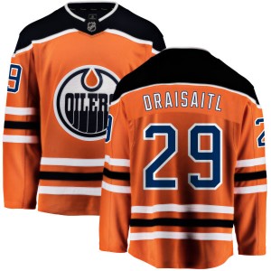 Leon Draisaitl Men's Fanatics Branded Edmonton Oilers Breakaway Orange Home Jersey