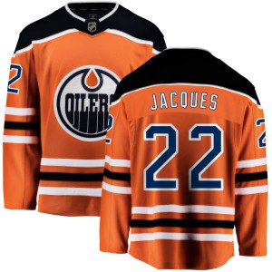 Jean-Francois Jacques Men's Fanatics Branded Edmonton Oilers Breakaway Orange Home Jersey