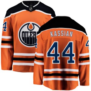 Zack Kassian Youth Fanatics Branded Edmonton Oilers Breakaway Orange Home Jersey